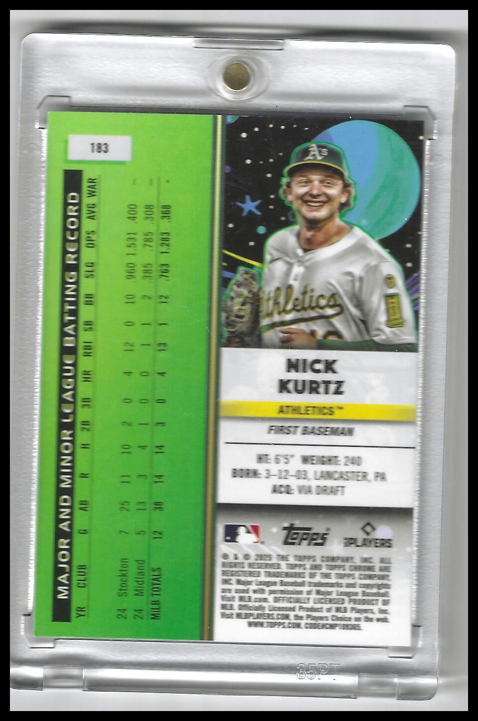 2025 Topps Chrome Cosmic #183 Nick Kurtz
