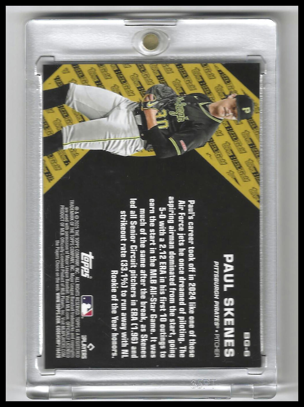 2025 Topps Update #BG-6 Paul Skenes Topps Black Gold