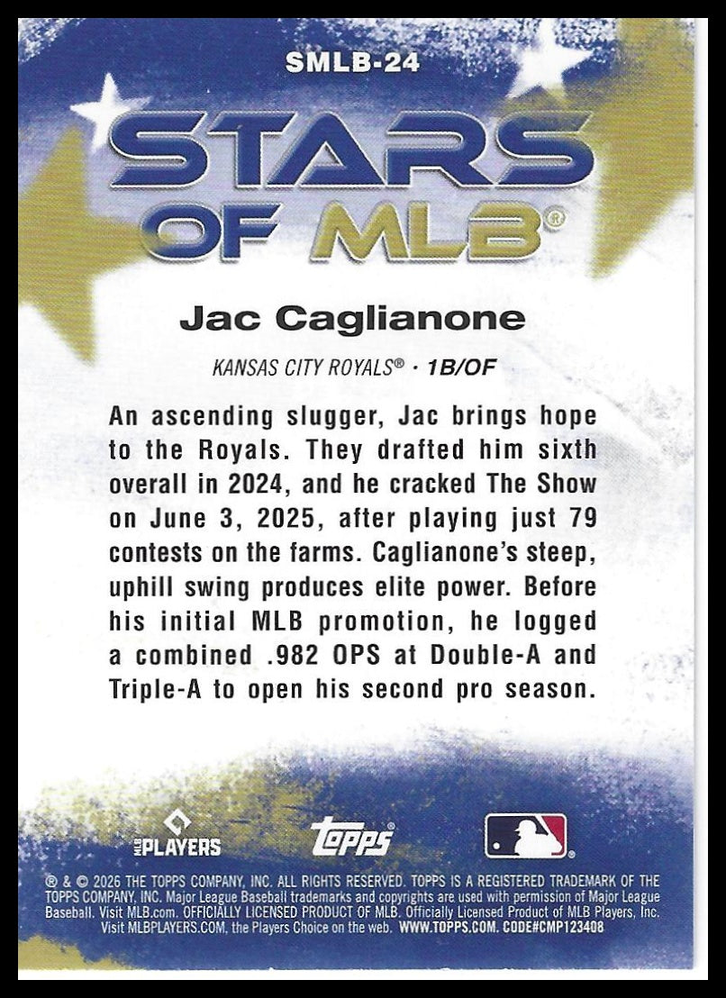 2026 Topps #SMLB-24 Jac Caglianone Stars of MLB
