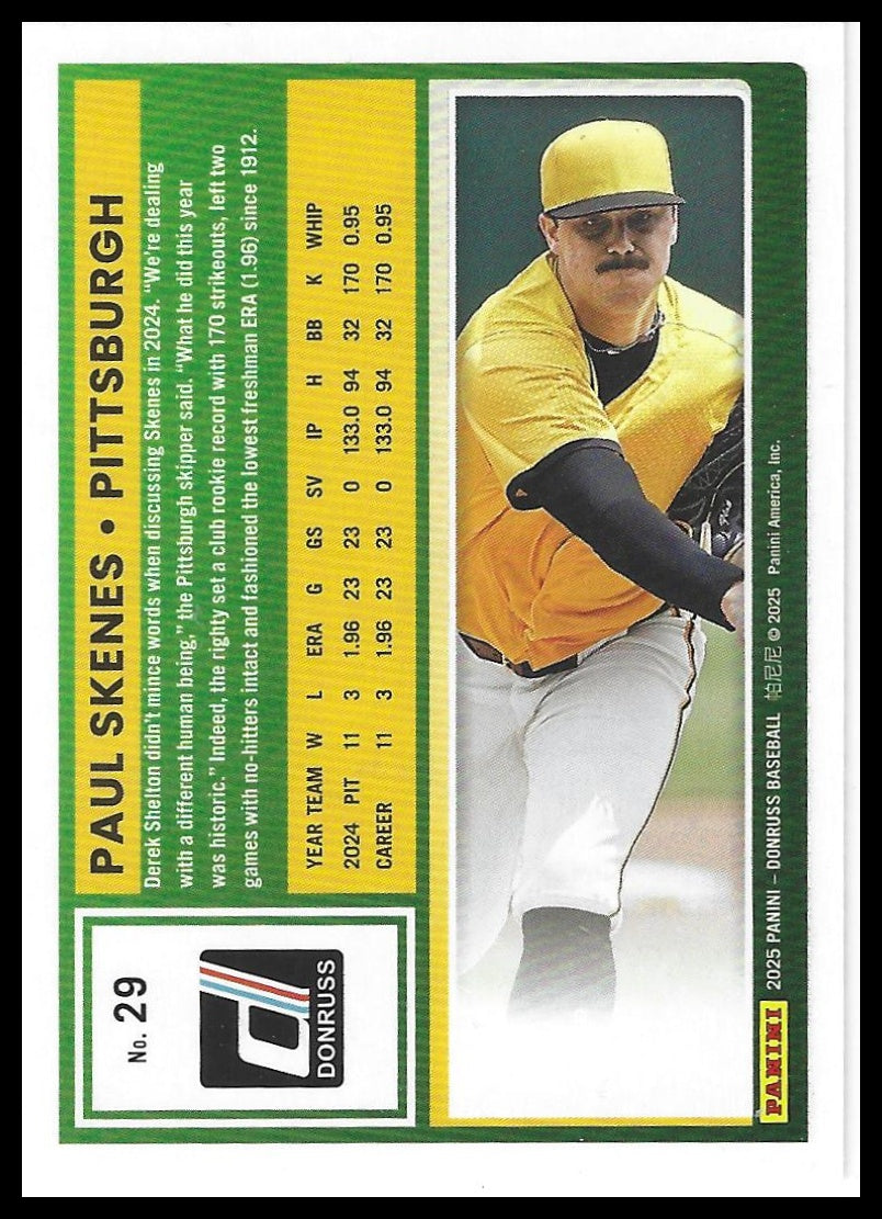 2025 Donruss #29 Paul Skenes