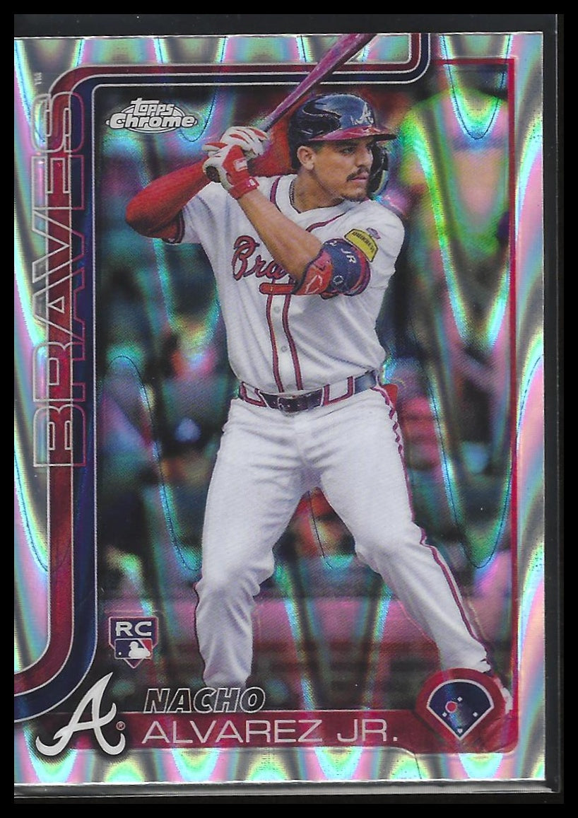 2025 Topps Chrome #75 Nacho Alvarez Jr. Raywave Refractors