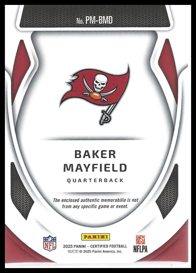 2025 Panini Certified #PM-BMD Baker Mayfield Pro Materials #/299