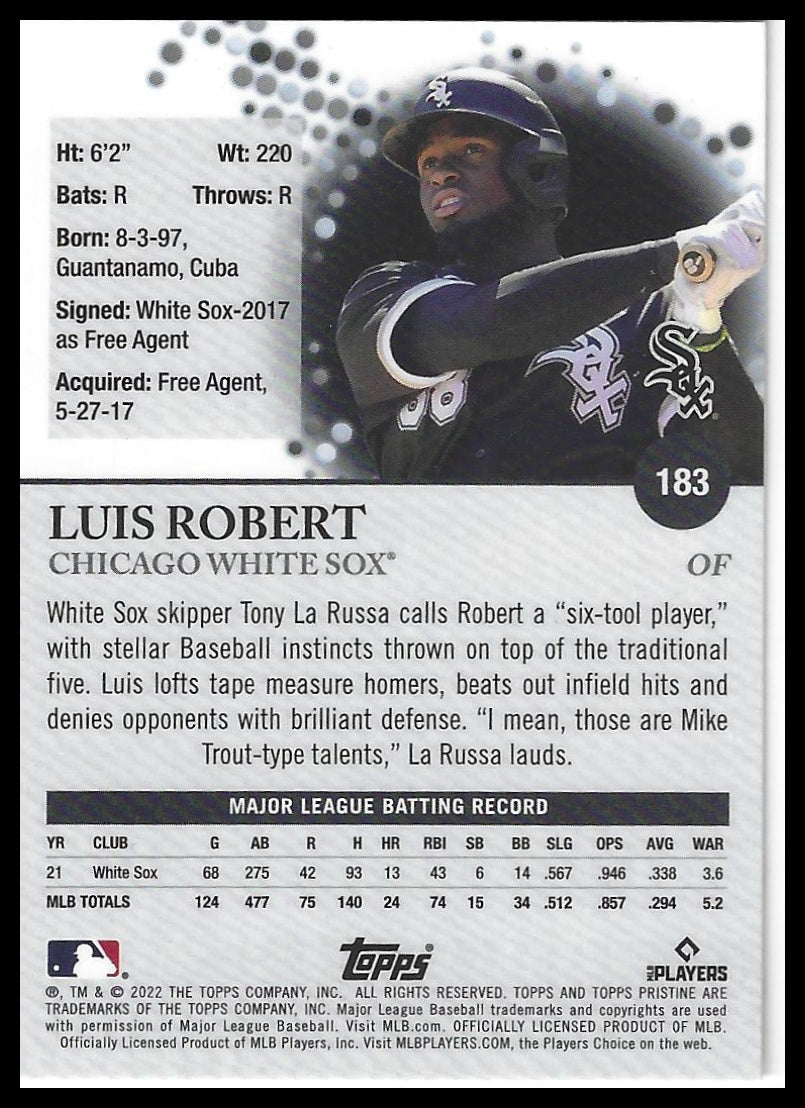 2022 Topps Pristine #183 Luis Robert