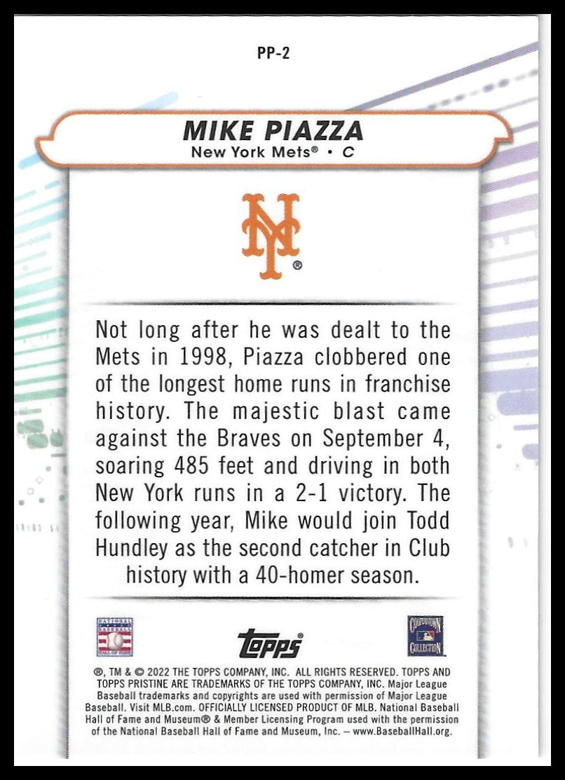 2022 Topps Pristine #PP-2 Mike Piazza Pure Power