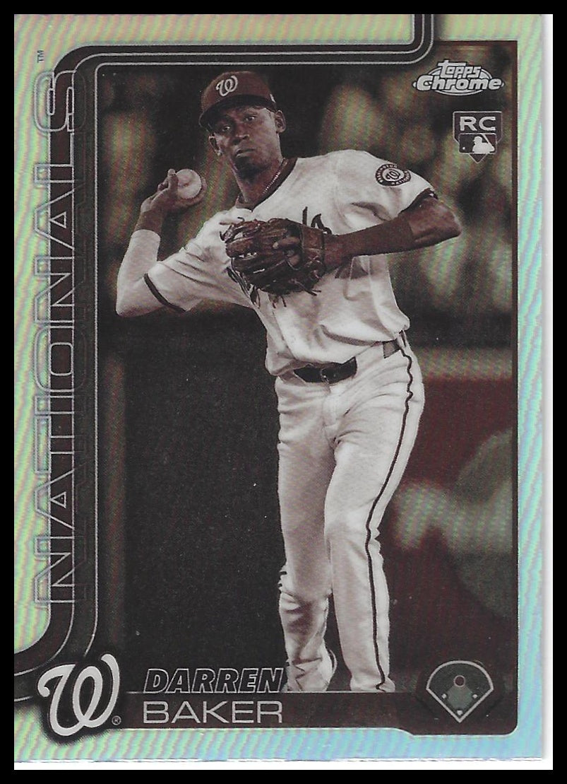 2025 Topps Chrome #231 Darren Baker Sepia Refractors