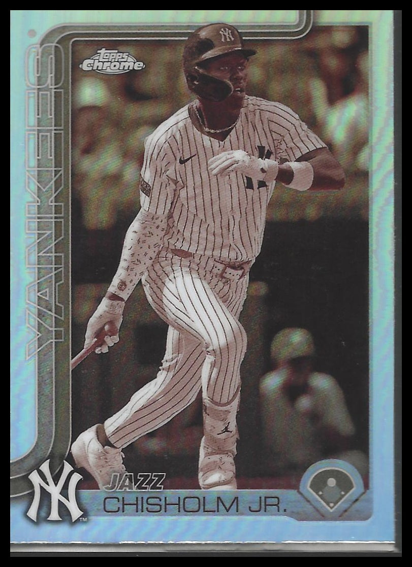 2025 Topps Chrome #283 Jazz Chisholm Jr. Sepia Refractors