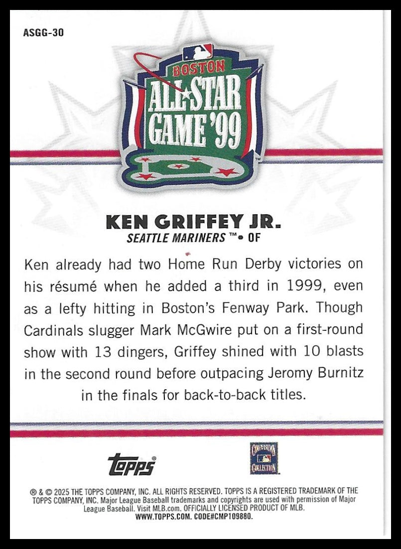 2025 Topps All-Star Game #ASGG-30 Ken Griffey Jr. All-Star Game Greats