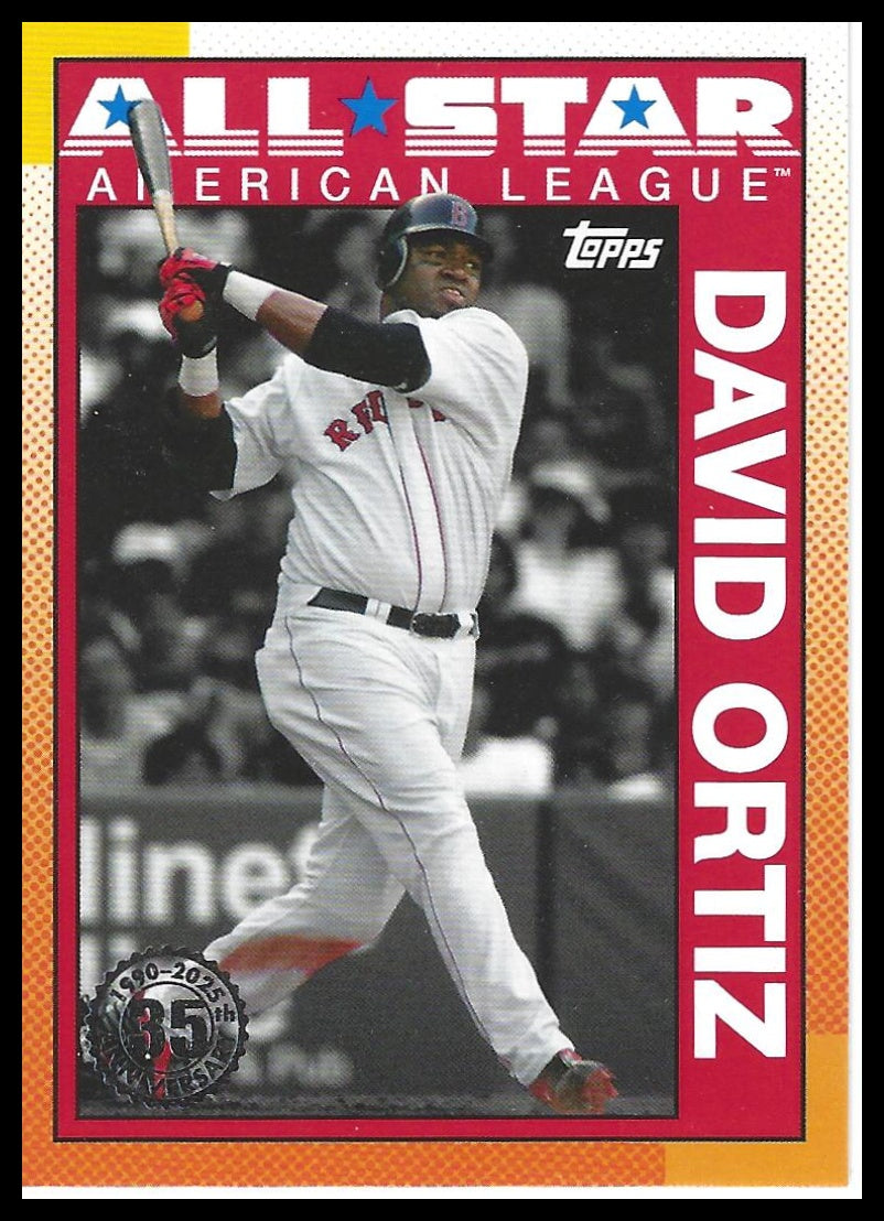 2025 Topps #90AS-7a David Ortiz 1990 Topps Baseball 35th Anniversary All-Stars