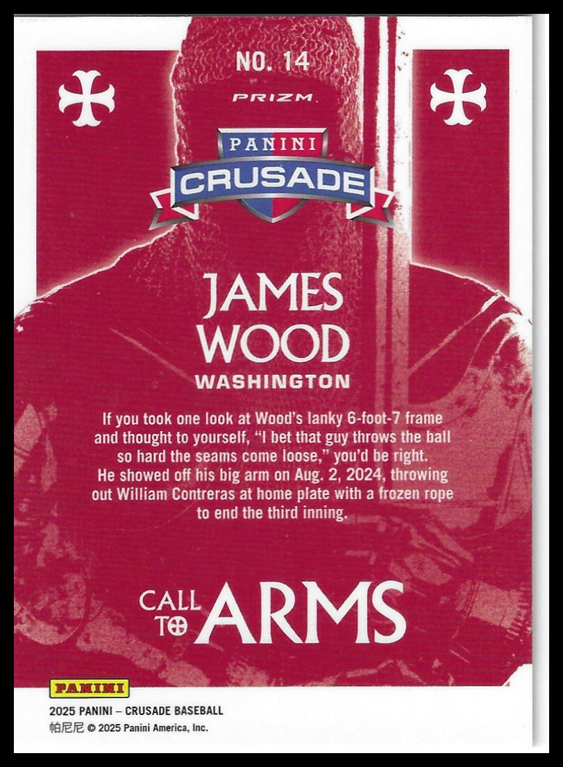 2025 Panini Crusade #14 James Wood Call to Arms