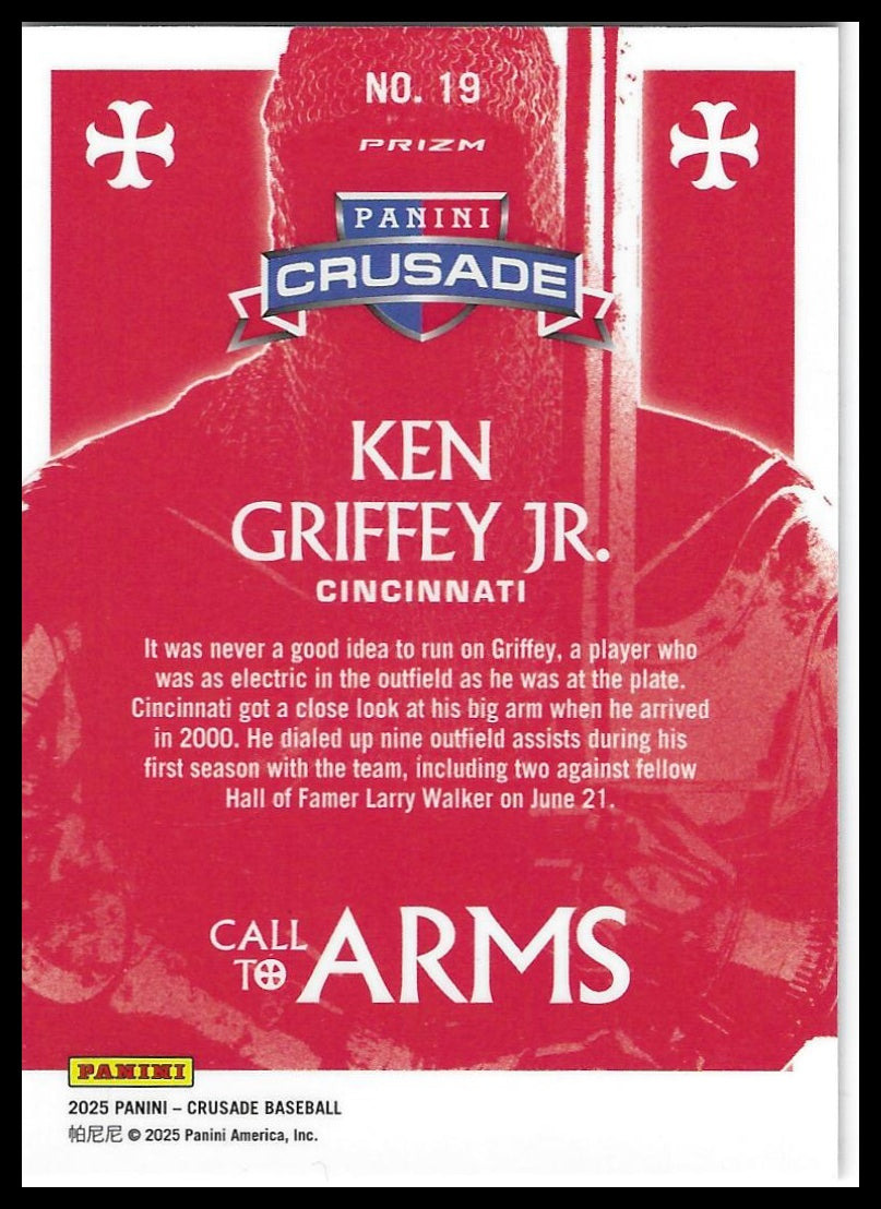 2025 Panini Crusade #19 Ken Griffey Jr. Call to Arms