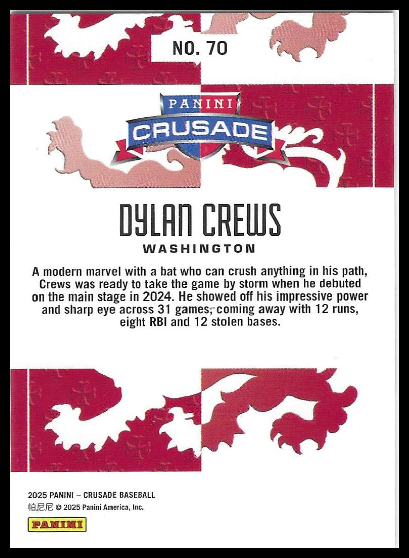 2025 Panini Crusade #70 Dylan Crews