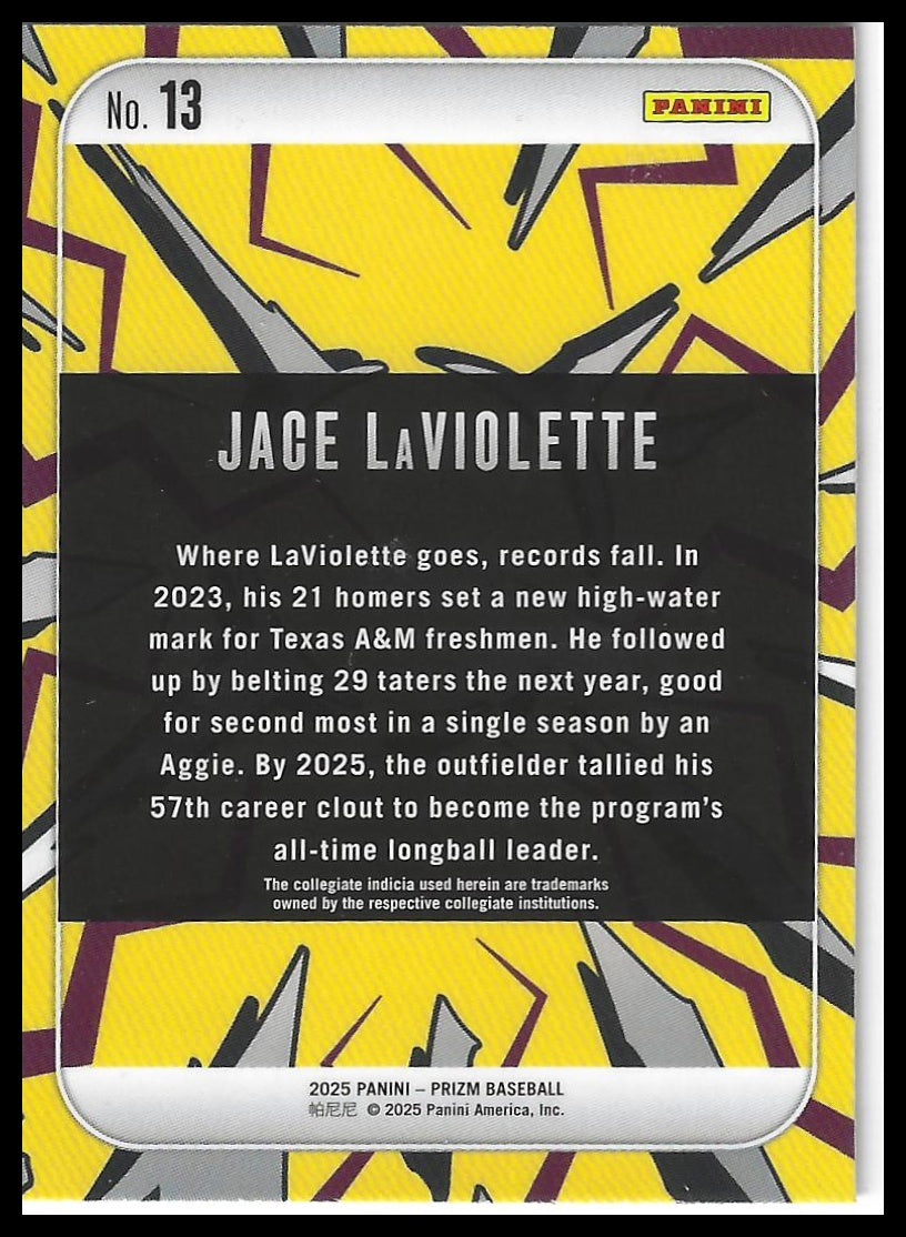 2025 Panini Prizm #13 Jace LaViolette Dingers!