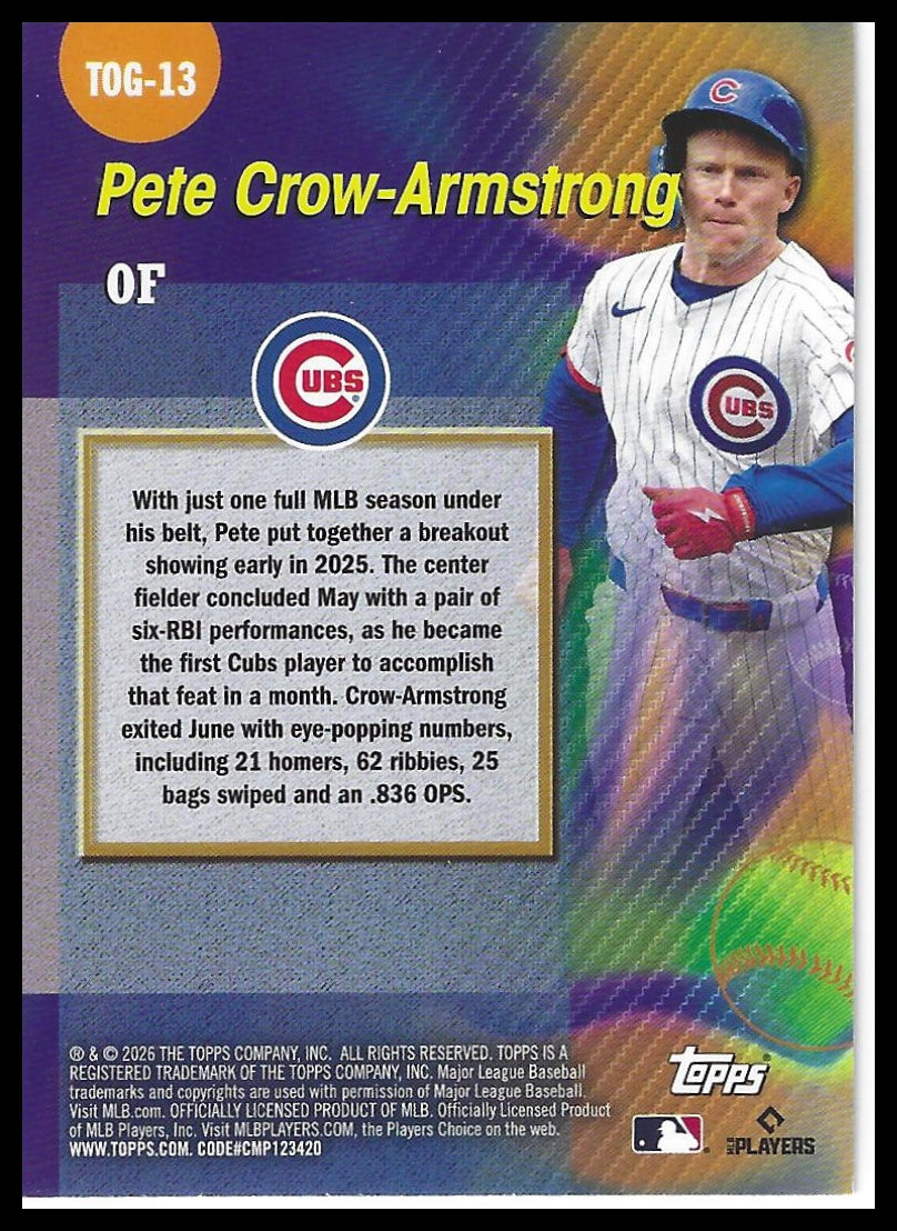 2026 Topps #TOG-13 Pete Crow-Armstrong Titans of the Game