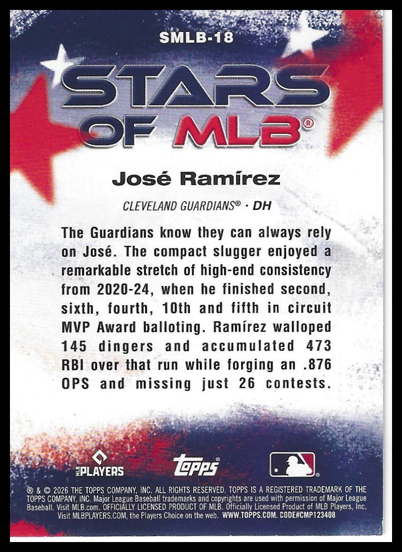 2026 Topps #SMLB-18 José Ramírez Stars of MLB