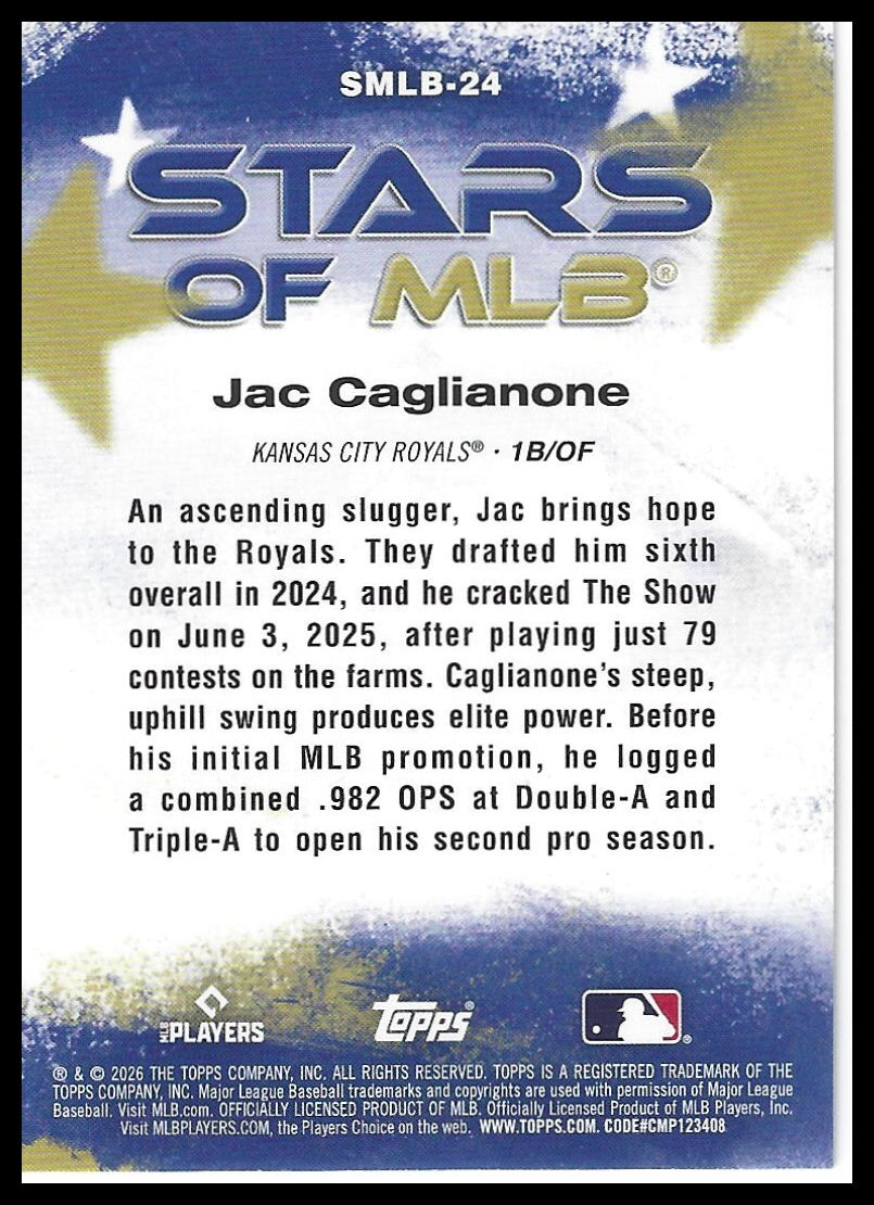 2026 Topps #SMLB-24 Jac Caglianone Stars of MLB