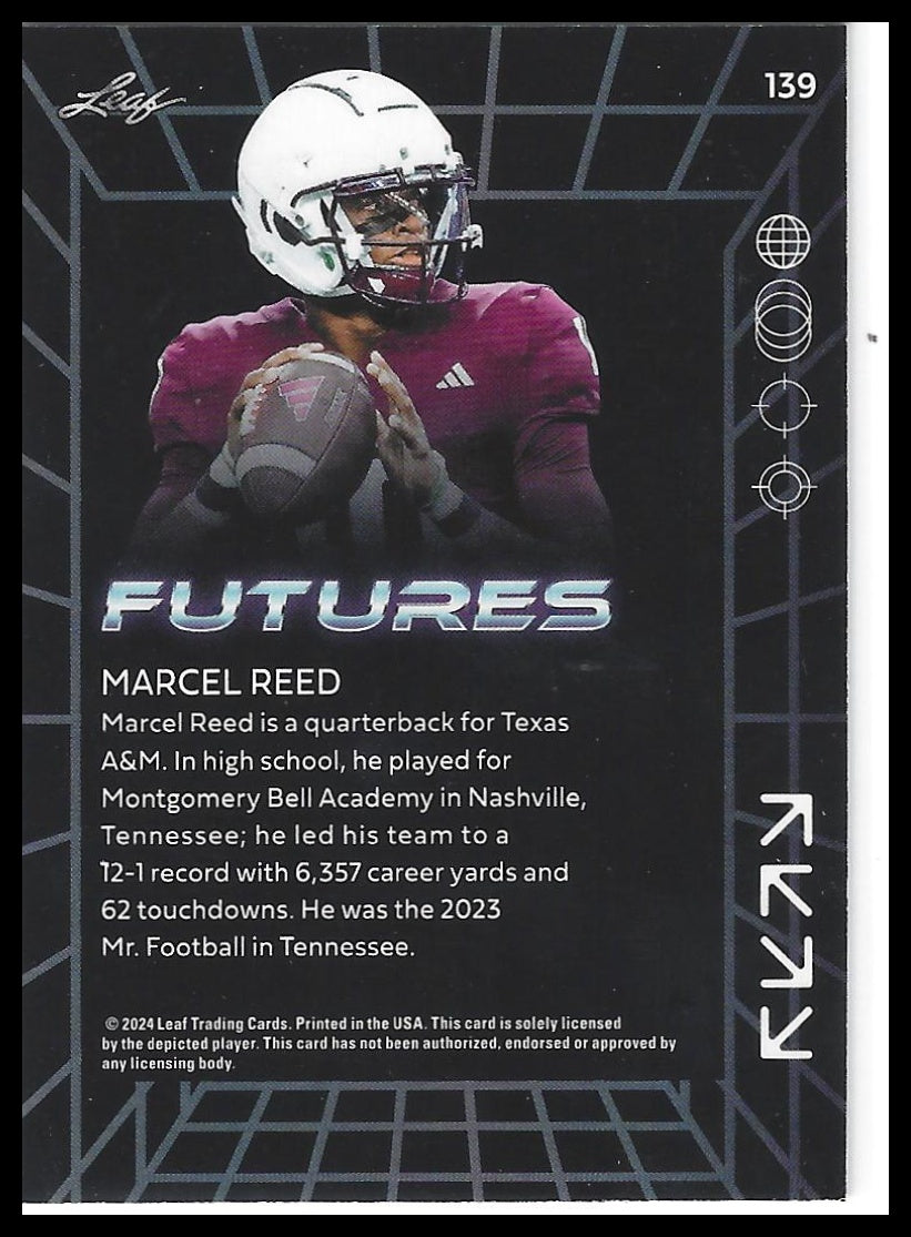 2024 Leaf Futures #139 Marcel Reed