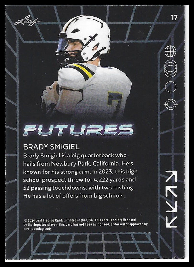 2024 Leaf Futures #17 Brady Smigiel