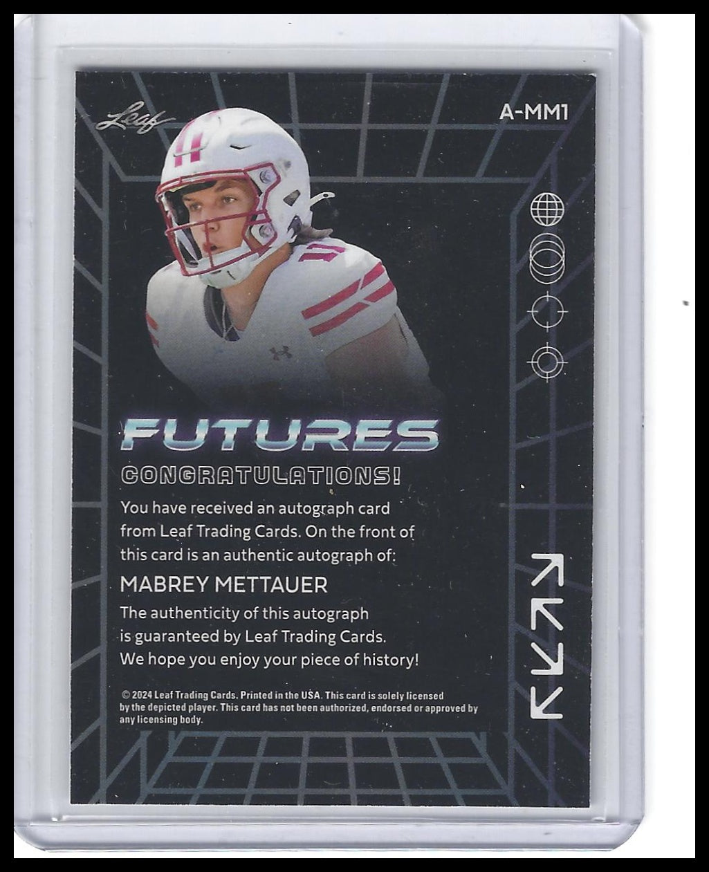 2024 Leaf Futures #A-MM1 Mabrey Mettauer Autographs Silver #/149