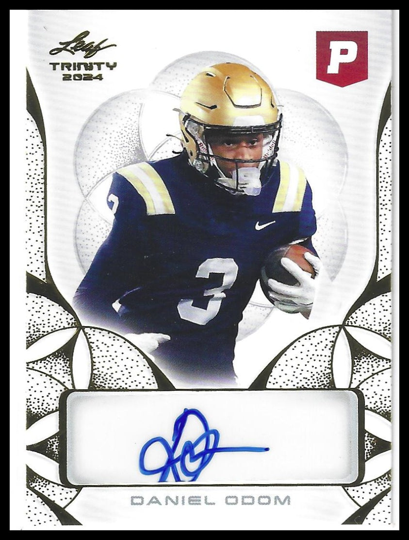 2024 Leaf Trinity Pristine Football #BA-DO1 Daniel Odom Autographs