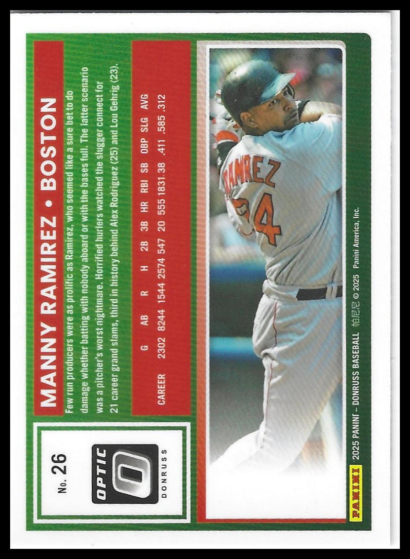 2025 Donruss #26 Manny Ramirez Optic