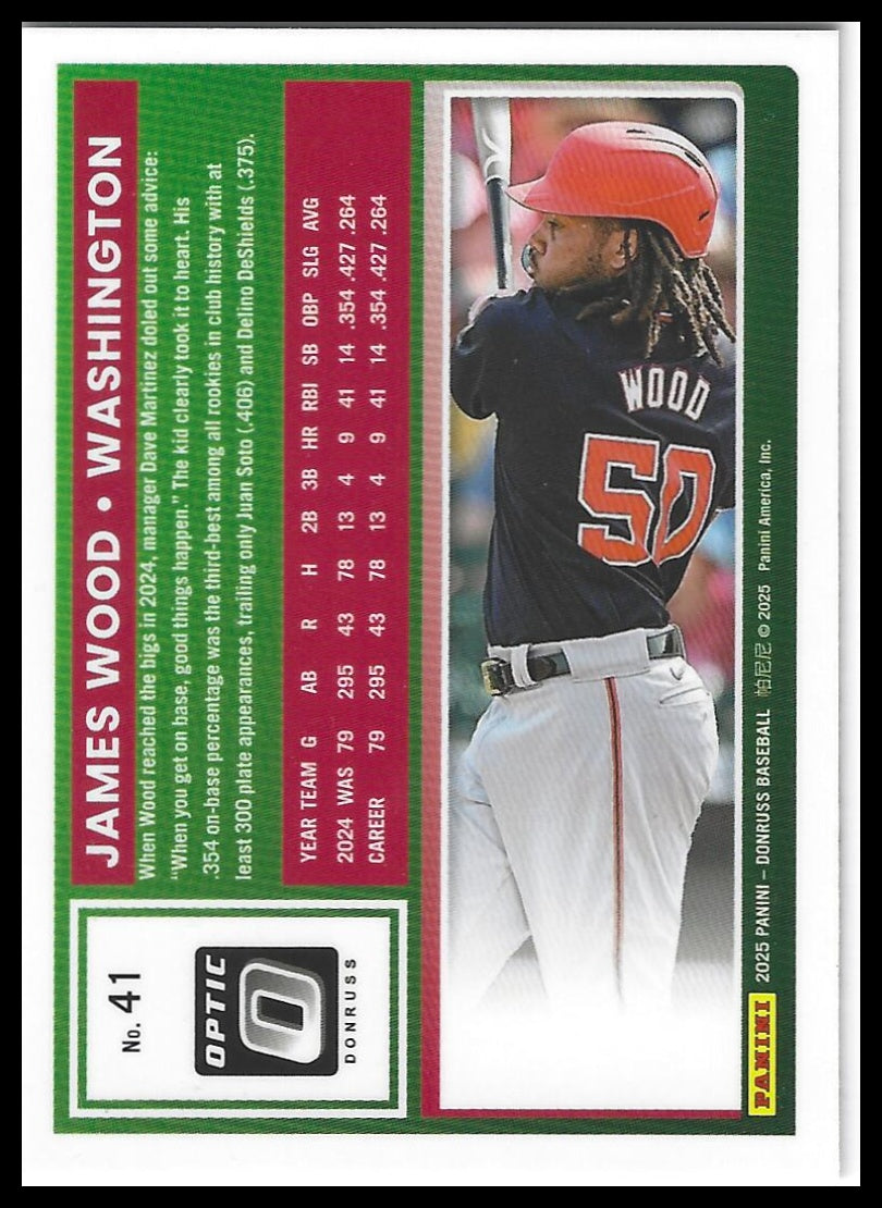 2025 Donruss #41 James Wood Optic