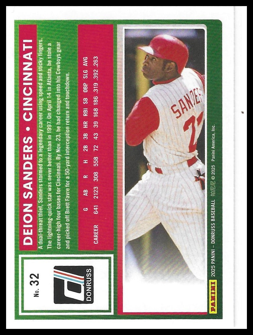 2025 Donruss #32 Deion Sanders Rockets