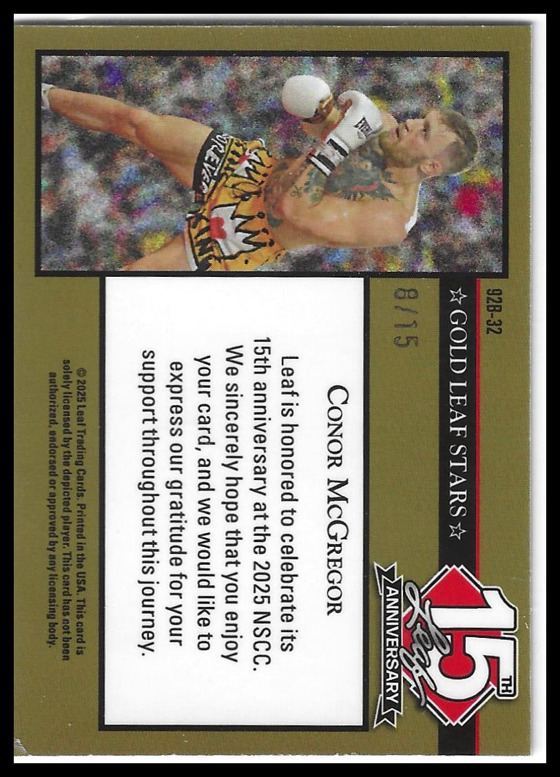2025 Leaf National - Lava Silver #92B-32 Conor McGregor #/15