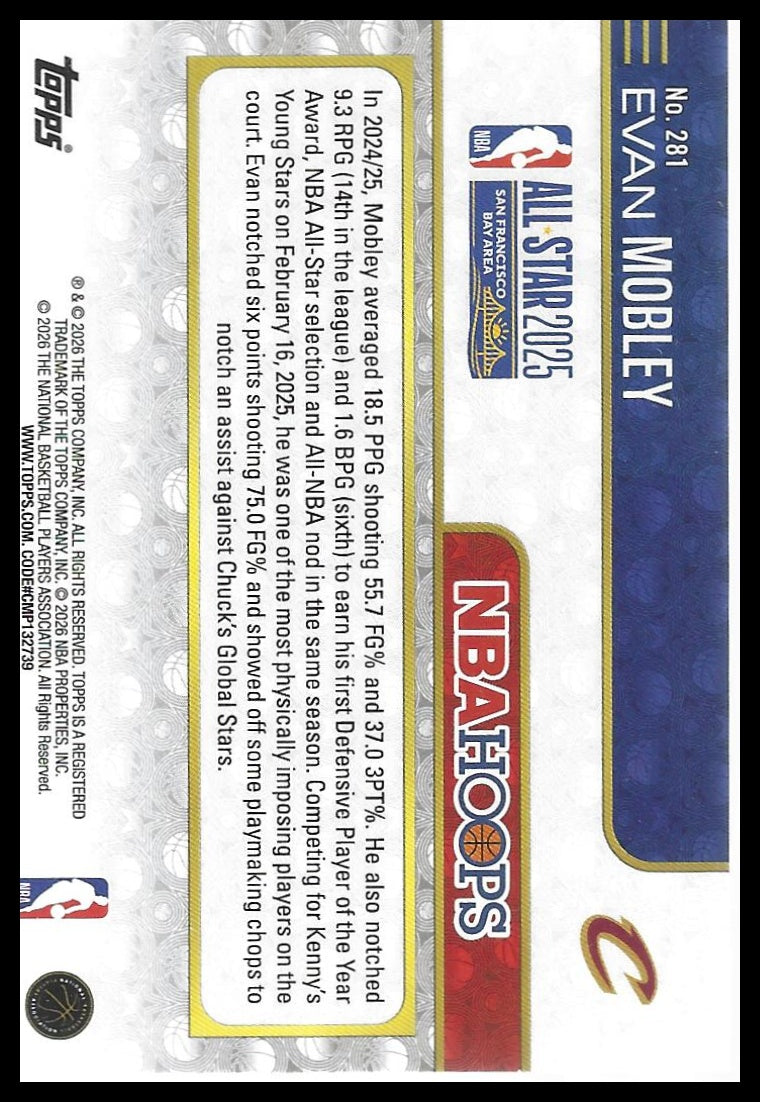 2025-26 Hoops #281 Evan Mobley