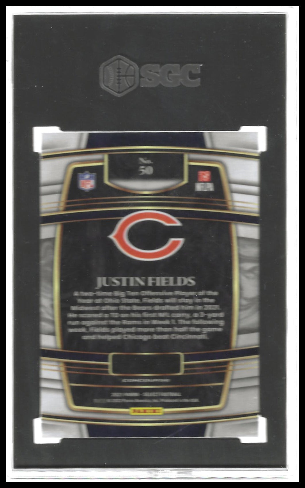 2021 Panini Select #50 Justin Fields SGC 9.5