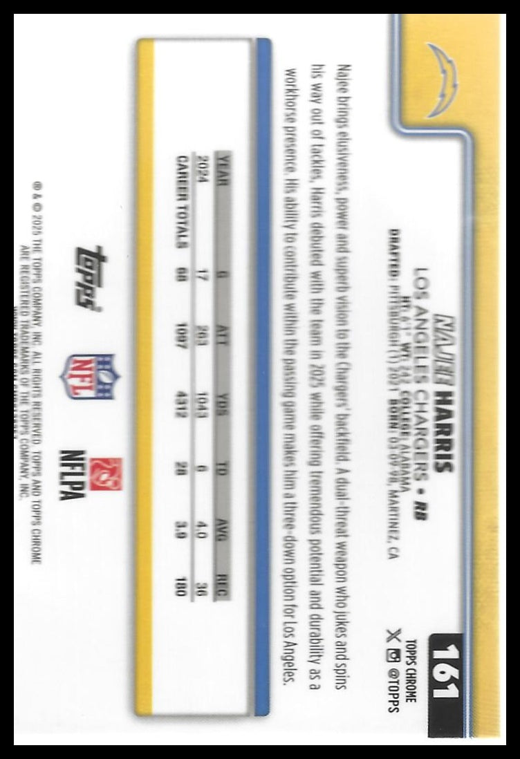 2025 Topps Chrome #161 Najee Harris X-Fractor