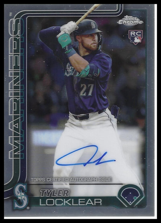2025 Topps Chrome #RA-TL Tyler Locklear Rookie Autographs
