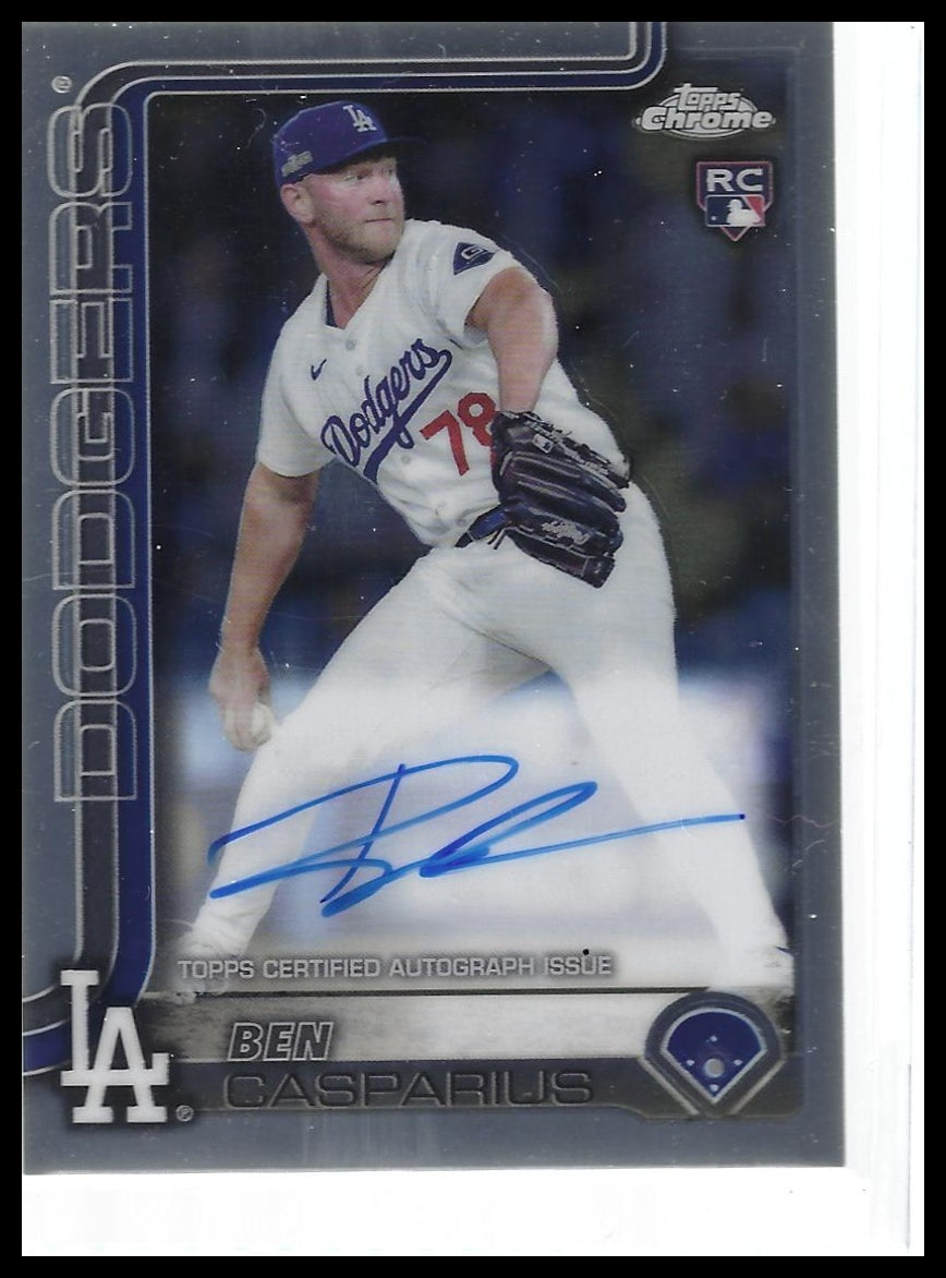2025 Topps Chrome #RA-BCA Ben Casparius Rookie Autographs
