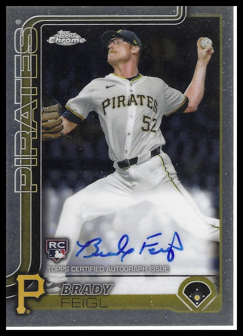 2025 Topps Chrome #RA-BF Brady Feigl Rookie Autographs