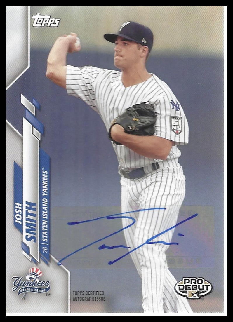 2020 Topps Pro Debut #PD-77 Josh Smith Autographs