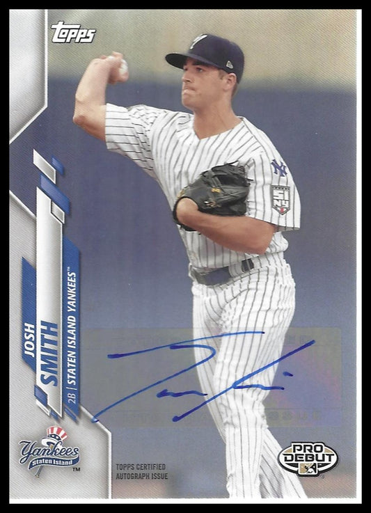 2020 Topps Pro Debut #PD-77 Josh Smith Autographs
