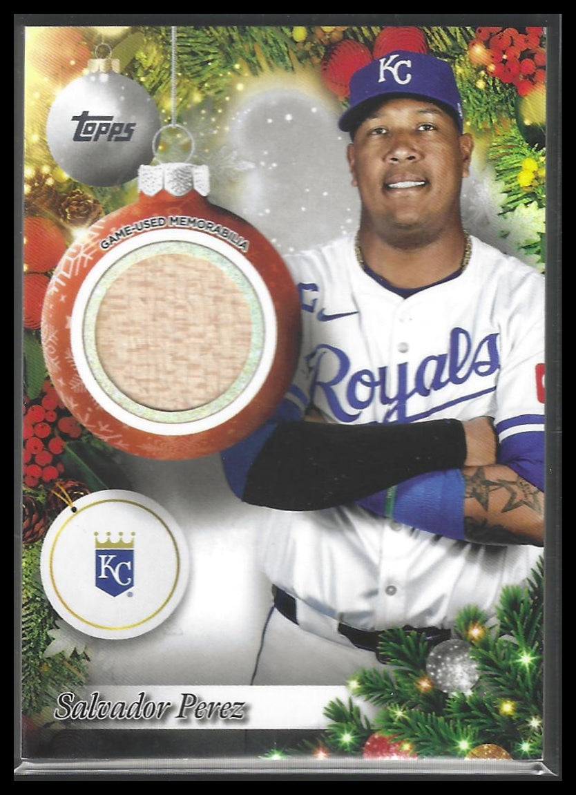 2025 Topps Holiday #PR-SP Salvador Perez Player Relics