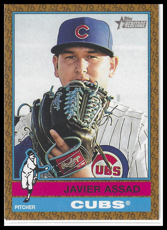 2025 Topps Heritage #123 Javier Assad Color of the Year #/76
