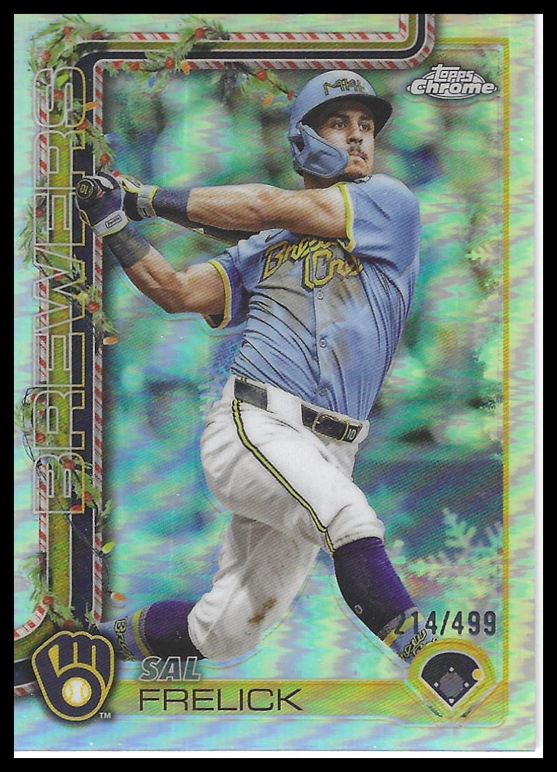 2025 Topps Holiday #HC112 Sal Frelick Chrome #/499