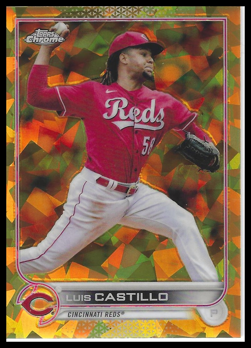 2022 Topps Chrome Sapphire Edition #392 Luis Castillo Gold #/50