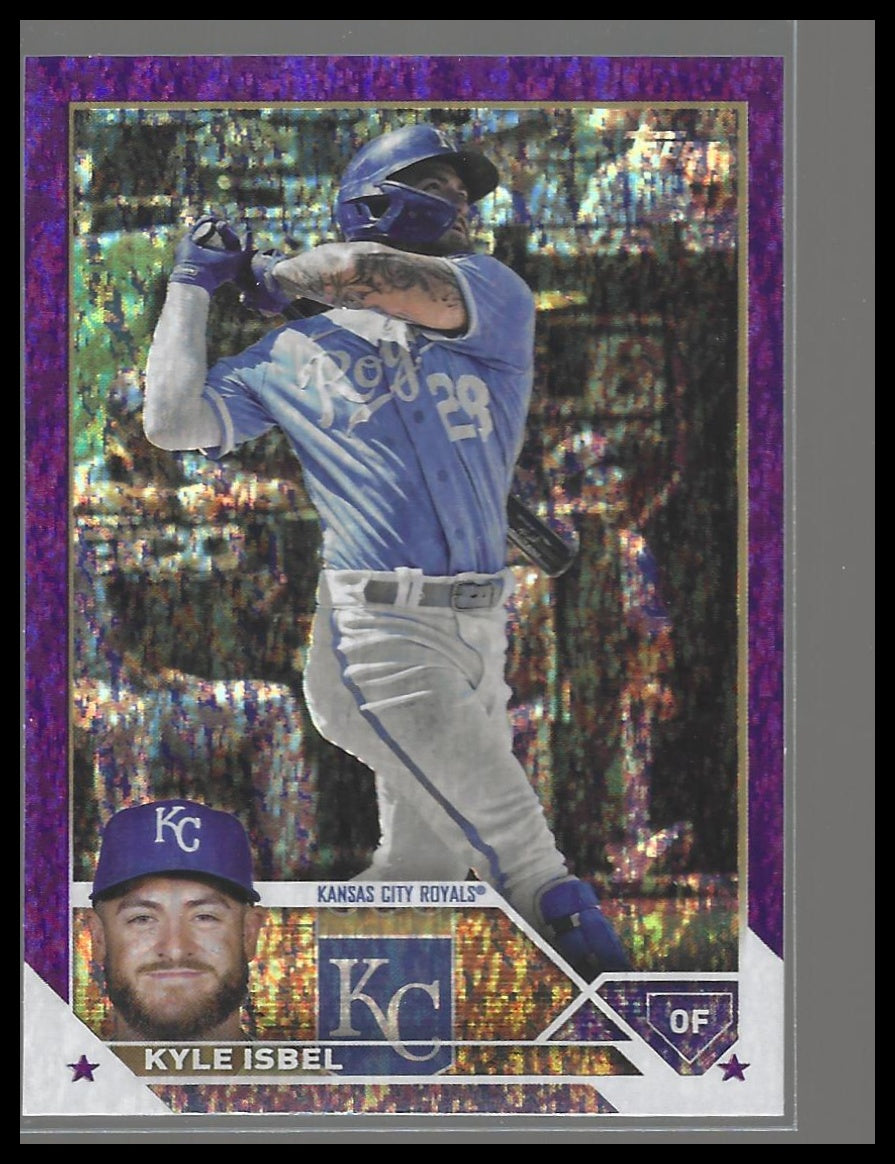 2023 Topps #578 Kyle Isbel Purple Foilboard #/799
