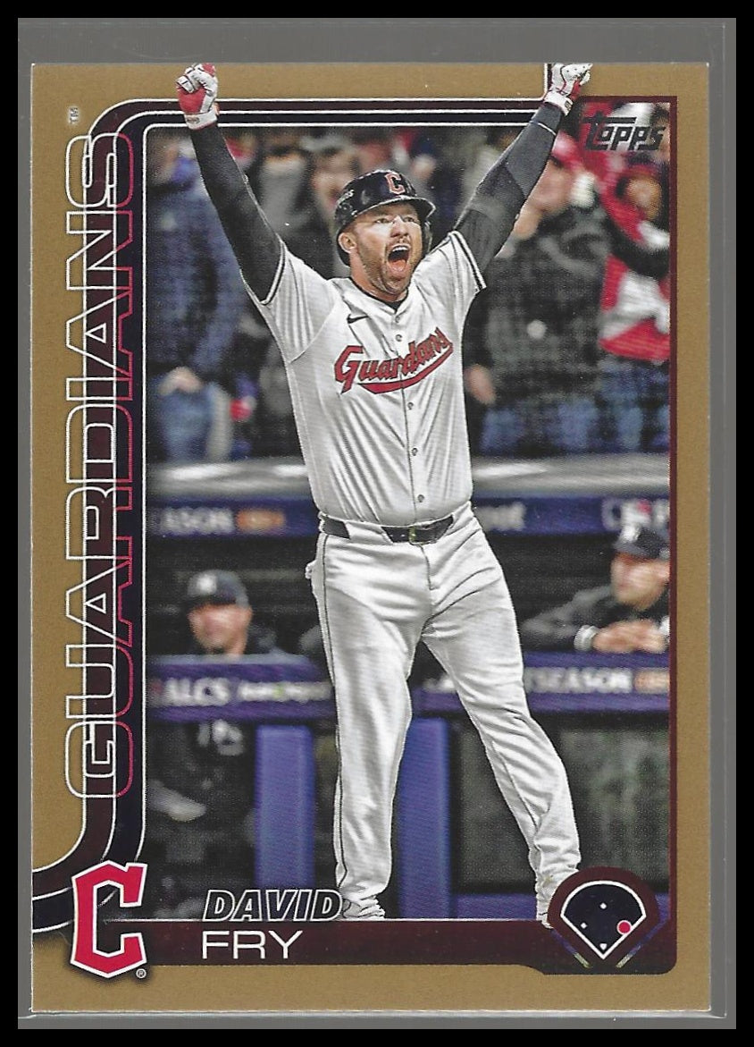2025 Topps #401 David Fry Gold #/2025