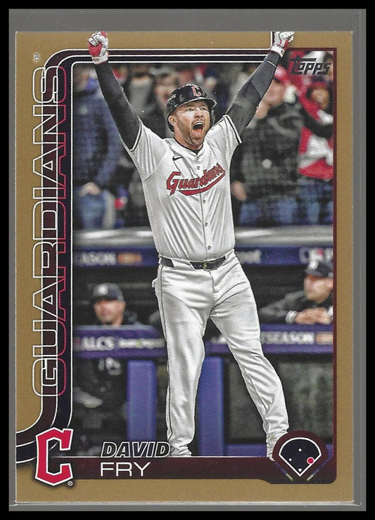 2025 Topps #401 David Fry Gold #/2025