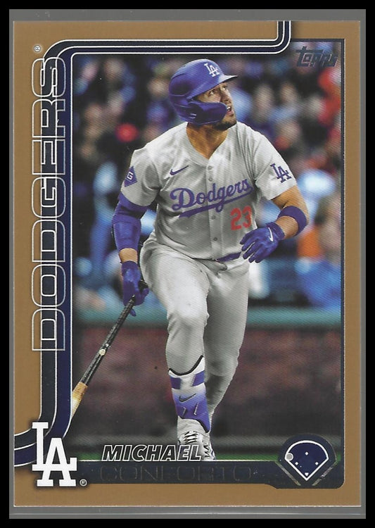 2025 Topps #476 Michael Conforto Gold #/2025
