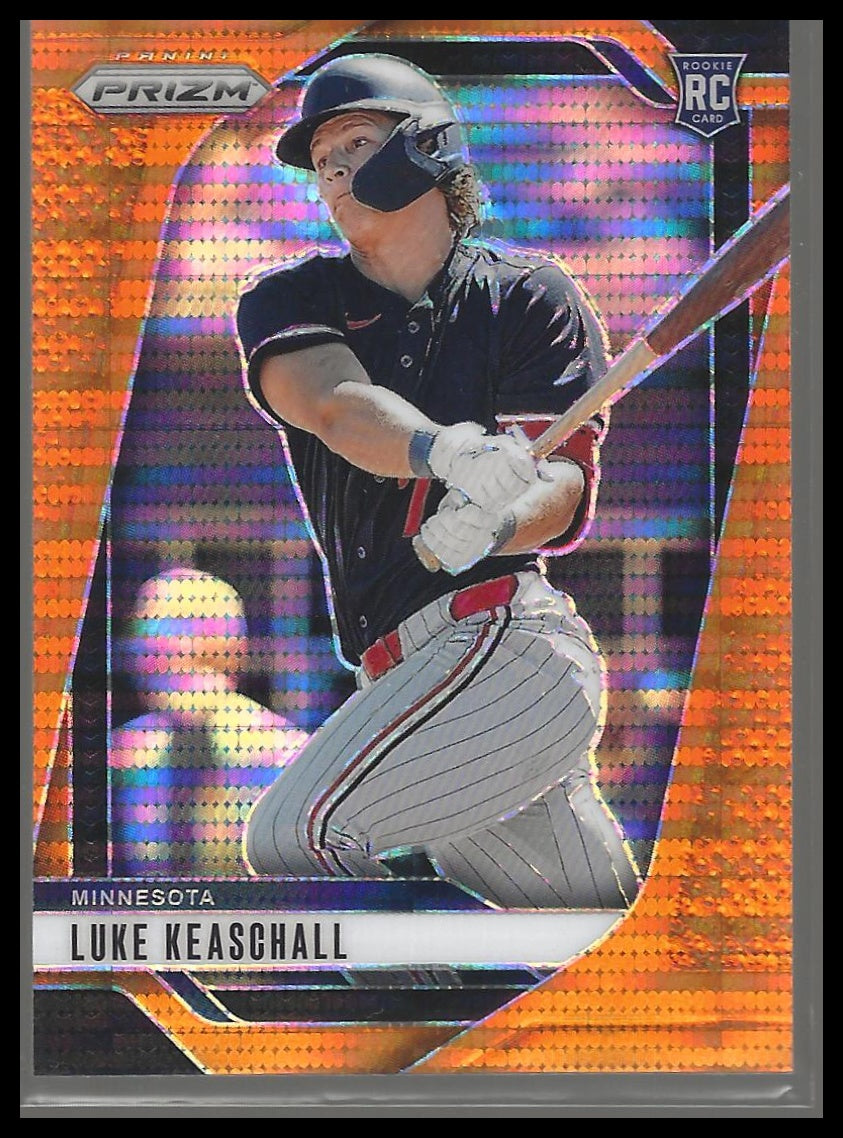 2025 Panini Prizm #250 Luke Keaschall Orange Pulsar Prizms #/399