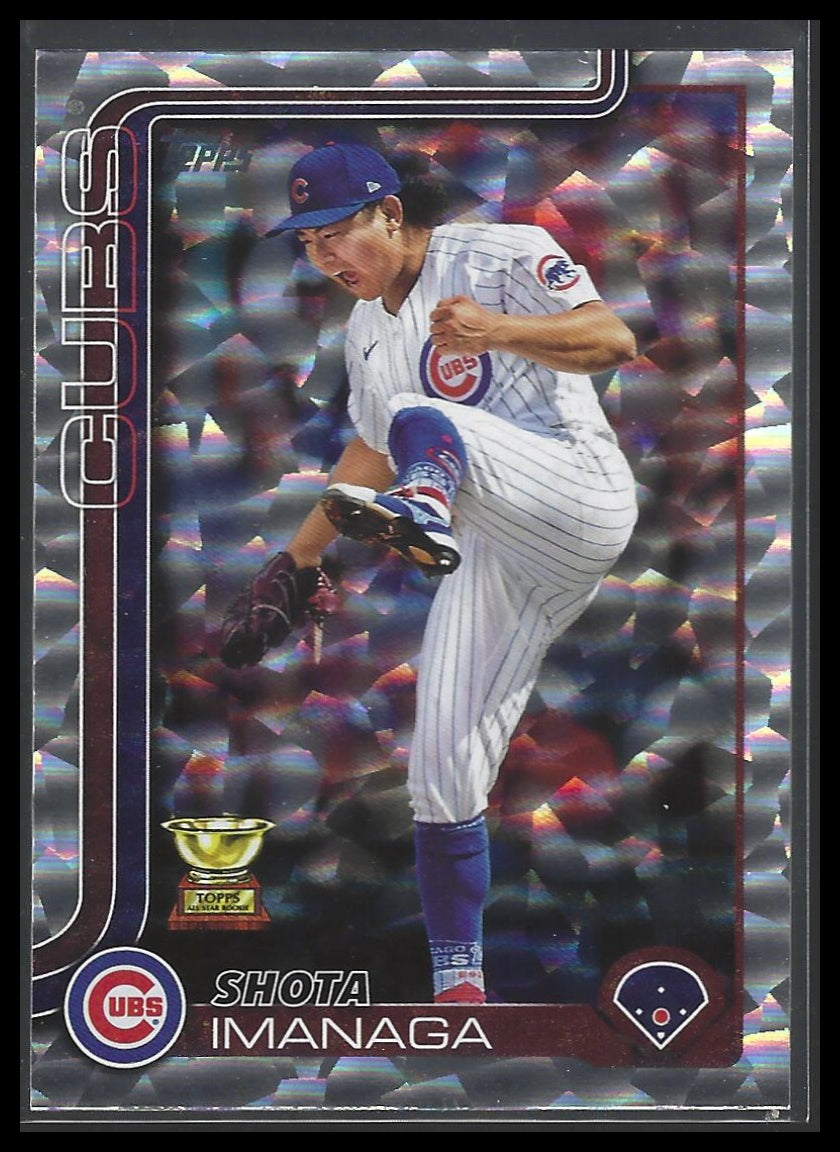 2025 Topps #473 Shota Imanaga Silver Crackle Foilboard