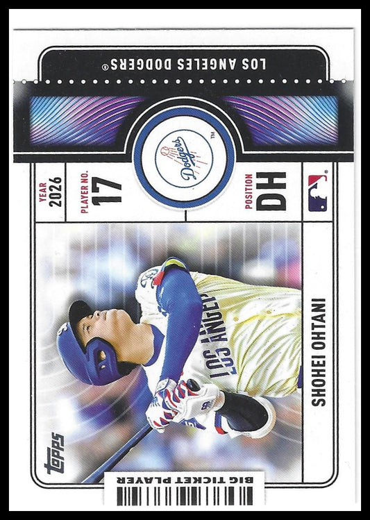 2026 Topps #BTP-3 Shohei Ohtani Big Ticket Players