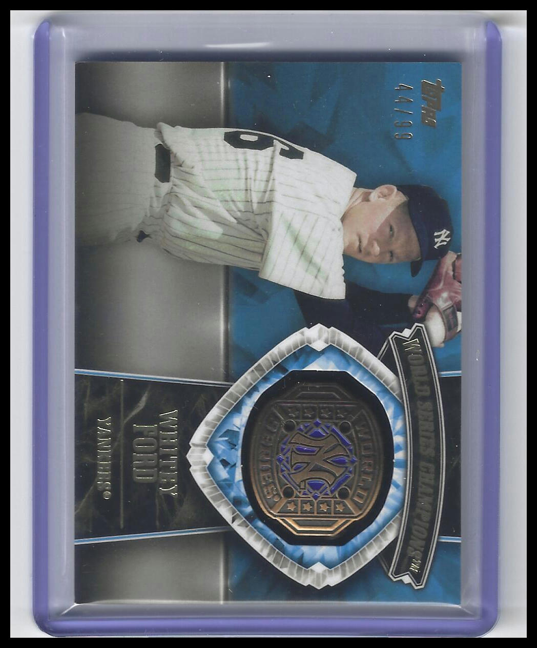 2014 Topps Update #WSR-WF Whitey Ford World Series Rings Gold #/99