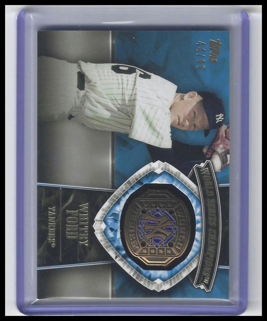 2014 Topps Update #WSR-WF Whitey Ford World Series Rings Gold #/99