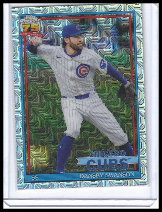 2026 Topps #91C-7 Dansby Swanson 1991 Topps 35th Anniversary Chrome
