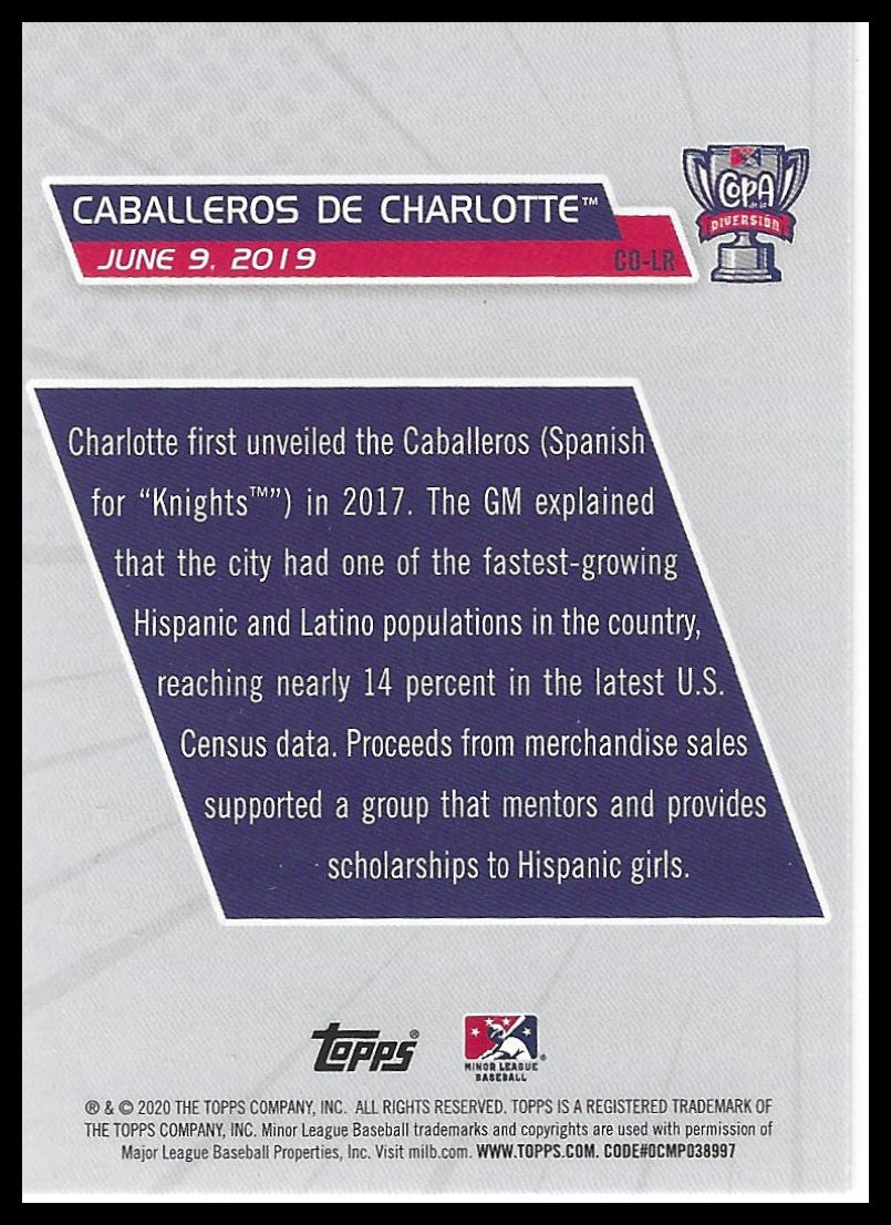 2020 Topps Pro Debut #CO-LR Luis Robert Copa de La Diversion